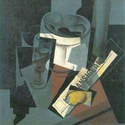 Still Life with Newspaper by Juan Gris